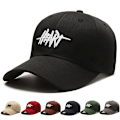 Miniatyrbillede 3 af 8: Broderi Brev Efterår Vinter Baseball Cap Mænd Kvinder Justerab Gray