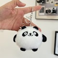 Miniatyrbild 8 av 8: e Cartoon Panda Plyschleksak Liten minidockahänge Docka Key Chai A2