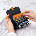 Miniatyrbillede 6 af 8: Deluxe praktisk korttaske Bærbar Zero Wallet opbevaringskortsæt A