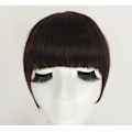 Pikkukuva 6 / 6: Hapsu Clip In On Bangs Suorat hiustenpidennykset Dark Brown