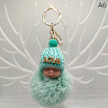 Pikkukuva 1 / 5: Sleeping Baby Avaimenperä ja Fluffy Pehmo Doll Avaimenperät Naisten Tytöt A6