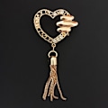 Miniatyrbillede 7 af 8: Udsøgt Metal Spænde Pung Hat Decor Med Tassel DIY læder 01