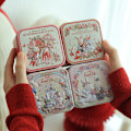 Miniatyrbilde 5 av 8: Easter Square Box Candy Box Easter Bunny Printing Tin Blikk C