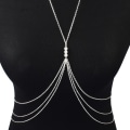 Miniatyrbild 2 av 8: Pearl Cross BH Chain Sele för Dam Accessoarer Sexig BH Ch