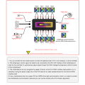 Miniatyrbilde 6 av 8: Multifunksjonell ARGB Hub Splitter Med PWM 4Pin black