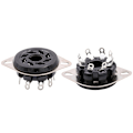 Miniatyrbilde 3 av 5: 8Pin Bakelitt Rør Sokkel Base S8WPF Bakelitt Forgylt For KT88 6 S8WPF
