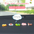 Pikkukuva 2 / 5: Autonkoristelu Mini Sleeping e Animals Resin Auto Moottoripyörä Bik 1