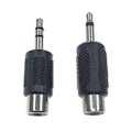 Miniatyrbillede 4 af 5: 1 Stk RCA Jack-stik til stik 3,5 MM Mono Stereo-stikadapter A