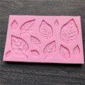 Miniatyrbilde 7 av 8: Bladformet silikonform Blader Kakedekor Fondant Cookies Mou