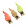 Miniatyrbilde 3 av 7: 3v Led Cob Flash stearinlys Fleksibel filamentdiode lys Decorati Red