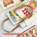 Miniatyrbilde 5 av 8: e Kapibala Canvas Bag Capybara Large Capacity Shopping Bag Shou A1