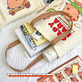 Miniatyrbilde 5 av 8: e Kapibala Canvas Bag Capybara Large Capacity Shopping Bag Shou A2