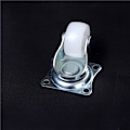 Miniatyrbilde 5 av 7: 4stk 10kg Universal svingbare hjul 1" Hjul Hjul Hvit PP Ny