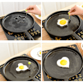 Miniatyrbillede 7 af 8: Rustfrit stål 5 stk. Stegeæg Pandekage Omelet Form Stegeæg Silver