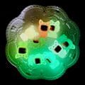 Miniatyrbilde 3 av 8: 1 stk. Lysende tegneserie mikro ornamenter miniatyr pottedekorasjon Green