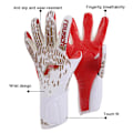 Miniatyrbillede 7 af 8: Latex slidstærk og skridsikker specialiseret fodboldmålmand White red Size 9