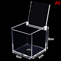 Miniatyrbillede 7 af 7: Klar Acryl Cube Favor Box af Plexi Akryl Glas Plast 10x10x10cm