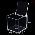 Miniatyrbillede 7 af 7: Klar Acryl Cube Favor Box af Plexi Akryl Glas Plast 8x8x8cm