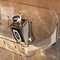 Miniatyrbillede 4 af 8: Badeværelse Transparent Hyldestativ Vægmonteret håndvask No-punch A