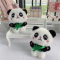 Miniatyrbillede 1 af 6: 1Pc Fashion e Plys Panda Nøglering Vedhæng Taske Tilbehør Scho