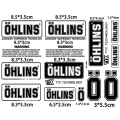 Pikkukuva 4 / 5: Pari läpinäkyviä OHLINS-postimerkkejä koristetarroja sliver
