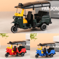 Pikkukuva 2 / 5: Alloy Tricycle Retro Simulation Model Three Wheeled Motorcycle Red