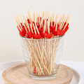 Miniatyrbilde 5 av 8: 100 stk/pose Hjerte Bambus  Picks Buffet Cupcake Fruktgaffel Kake D F