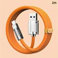 Miniatyrbilde 1 av 8: Hvit USB A til Type C ladekabel 120W superrask lading T A3
