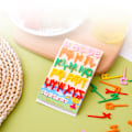 Miniatyrbilde 4 av 8: Bento grønnsakstøy og mini barnalfabet fruktgafler T Multicolor