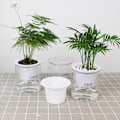 Miniatyrbilde 4 av 8: Rund automatisk vannabsorberende selvvannende blomsterpotte Hydrop A