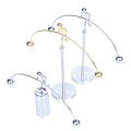 Miniatyrbillede 8 af 8: Enbenet Iron Man Balance Pendulum Hercules Vægtløftning Des 3（Silver）