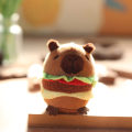 Pikkukuva 2 / 6: Kawaii Plushie ja Capybara Hamburger Keychain Pehmo Simulation C