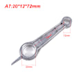 Miniatyrbild 1 av 5: 1st luftkompressor vevstake Silvertonad aluminiumlegering 20*12*72mm