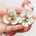 Miniatyrbillede 2 af 8: 2 STK Blomsterperle Rhinestone Knapper Håndværk Tøj Legering Metal A3