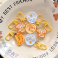Miniatyrbilde 2 av 8: e Frokost tallerken anheng Moro Simulering Play Keychain Creativ A4