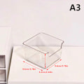 Miniatyrbillede 1 af 7: Akryl opbevaringsboks skrivebord kosmetik transparent plastikboks D A3