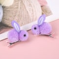 Miniatyrbilde 7 av 8: Fashion e Plush Tredimensjonal Hårnål Side Clip Hair Access White