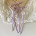 Pikkukuva 1 / 8: n Style Ribbon Bow Hiuspidike Pitkä Tupsu Hiusneula Sweet Lovely H Purple