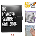 Miniatyrbild 1 av 8: 100 kuvertutmaningsmapp Bind parutmaningshändelse Anteckningsblock Sa A4