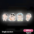 Miniatyrbillede 6 af 8: Lysreflekterende farveblyant Shin-Chan Cattoon Car Sticker e Waterpr A2