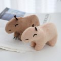 Miniatyrbilde 3 av 5: 12 cm Simulering Capybara plysj leketøy Utstoppede dyr nøkkelring nøkkel A1