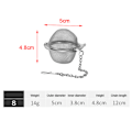 Miniatyrbillede 1 af 8: Rustfri Tea Infuser Sphere Locking Spice Tea Ball Strainer Me S