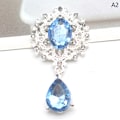 Pikkukuva 1 / 8: Kiiltävä rintakoru 45*25mm Crystal Asusteet Muoti Upea ke A2