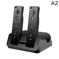 Miniatyrbillede 1 af 7: Ladestation Lader Dock til Wii U fjernbetjening Gamin black
