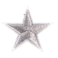 Pikkukuva 7 / 8: 10 kpl Silver Stars Brodeeratut merkit, silitettävät laastarit Motif App