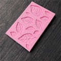 Miniatyrbilde 6 av 8: Bladformet silikonform Blader Kakedekor Fondant Cookies Mou