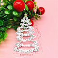 Miniatyrbillede 7 af 7: Juletræer Metal Ting Dør Stencil Scrapbooking Prægning 1PC