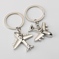 Miniatyrbilde 1 av 7: Creative Retro 3D Airplane Metal Keychain Pendant Keyring Key C 1pc