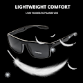 Miniatyrbillede 3 af 8: Udendørs polariserede solbriller Unisex sort stel mænd kvinder UV400 A3