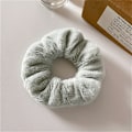 Miniatyrbillede 1 af 5: Winter Warm Soft Hair Scrunchies Dame e Plush Elastic Multicol Light green